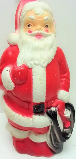 1970s christmas decorations plastic santa